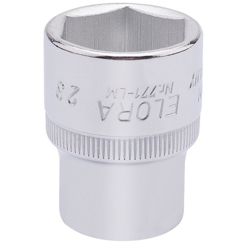 Elora 15312 Hexagon Socket, 1/2" Sq. Dr., 23mm