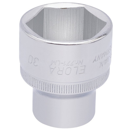 Elora 15320 Hexagon Socket, 1/2" Sq. Dr., 30mm