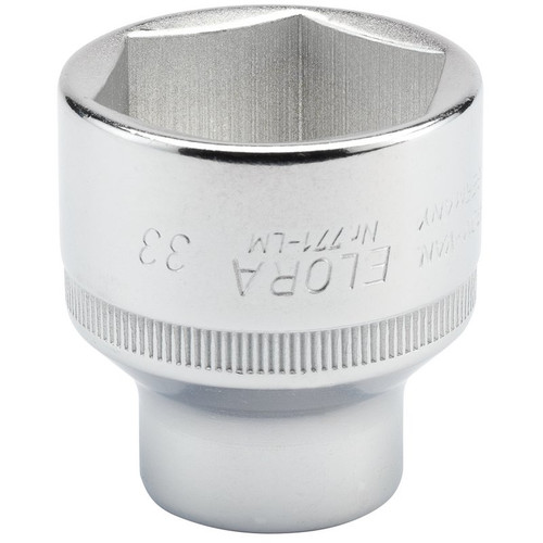 Elora 15322 Hexagon Socket, 1/2" Sq. Dr., 33mm (Sold Loose)