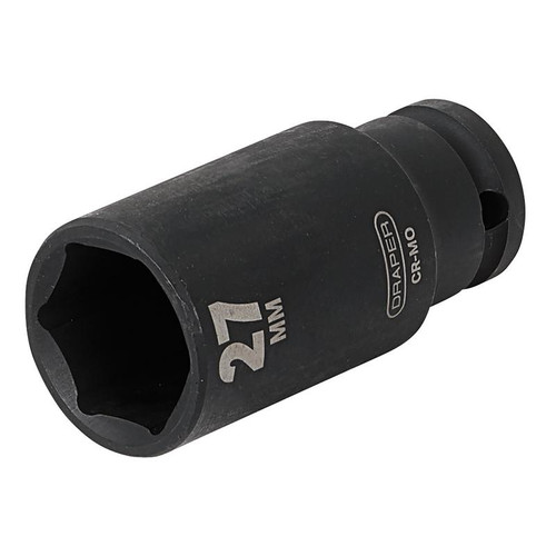 Draper 12748 HI-TORQ® Deep Impact Socket, 1/2" Sq. Dr., 27mm
