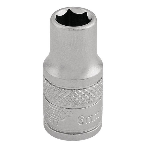 Draper Expert 16510 Socket, 1/4" Sq. Dr., 6mm