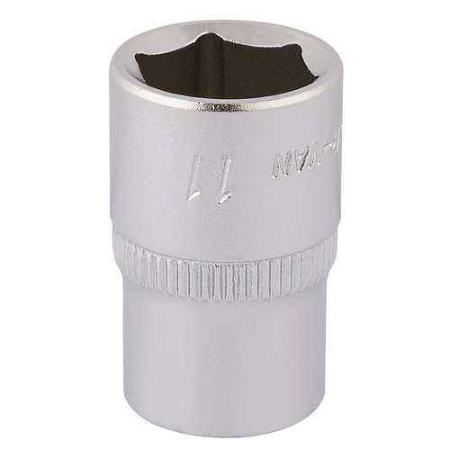 Elora 11100 Hexagon Socket, 1/4" Sq. Dr., 11mm