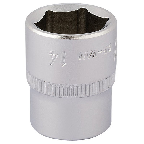 Elora 11103 Hexagon Socket, 1/4" Sq. Dr., 14mm