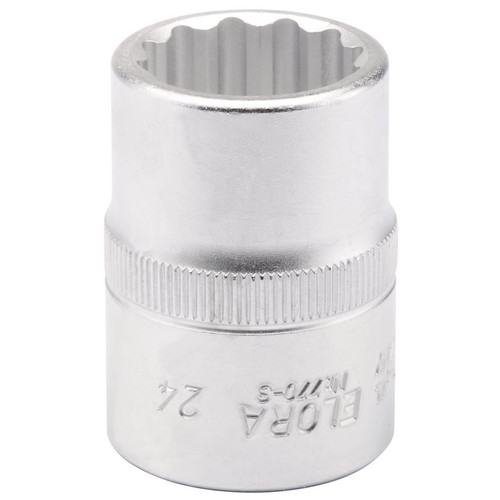 Elora 00723 Bi-Hexagon Socket, 3/4" Sq. Dr., 24mm