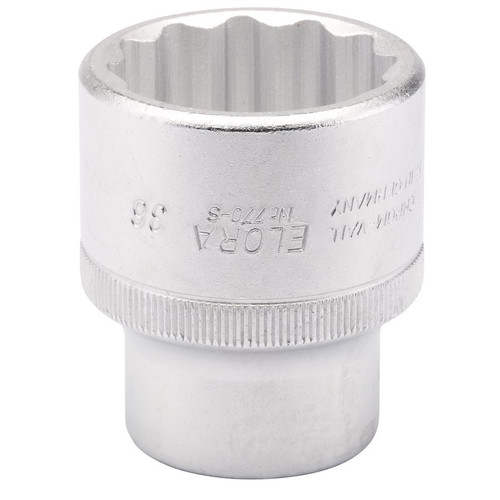 Elora 00799 Bi-Hexagon Socket, 3/4" Sq. Dr., 36mm