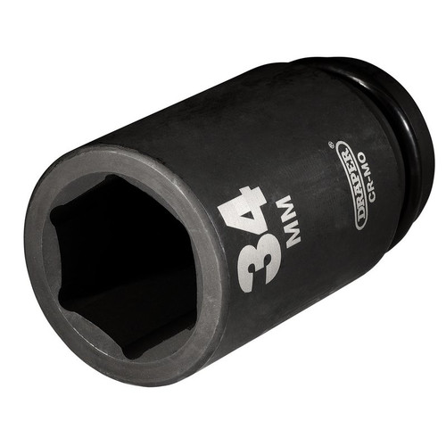 Draper 27142 Hi-TORQ® Deep Impact Socket, 3/4" Sq. Dr., 34mm