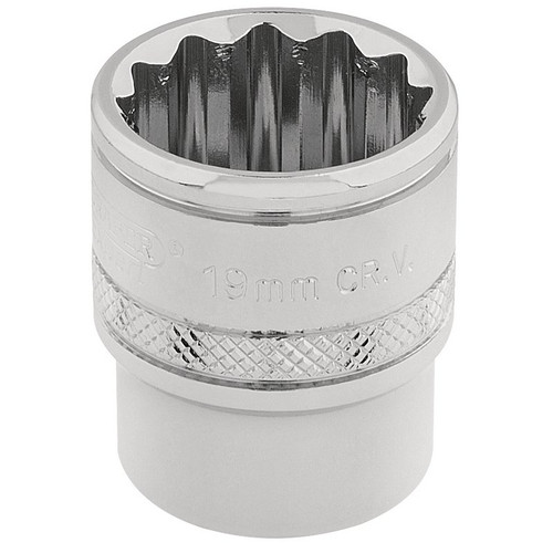 Draper Expert 32797 HI-TORQ® 12 Point Socket, 3/8" Sq. Dr., 19mm