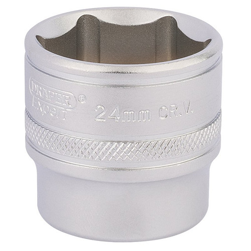 Draper Expert 17546 HI-TORQ® 6 Point Socket, 3/8" Sq. Dr., 24mm