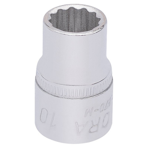 Elora 25862 Bi-Hexagon Socket, 3/8" Sq. Dr., 10mm