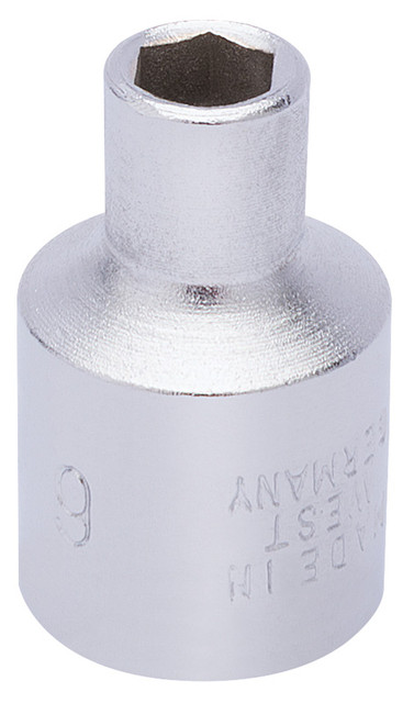 Elora 25820 Hexagon Socket, 3/8" Sq. Dr., 6mm