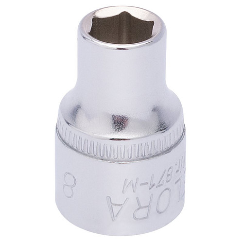 Elora 25846 Hexagon Socket, 3/8" Sq. Dr., 8mm