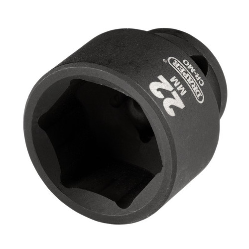 Draper 20171 HI-TORQ® Metric Impact Socket, 3/8" Sq. Dr., 22mm