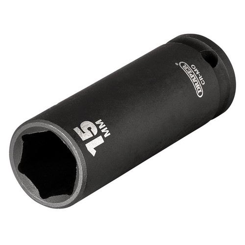 Draper 06888 HI-TORQ® 6 Point Deep Impact Socket, 3/8" Sq. Dr., 15mm