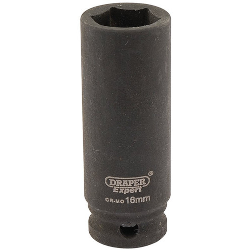Draper 06889 HI-TORQ® 6 Point Deep Impact Socket, 3/8" Sq. Dr., 16mm