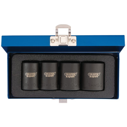 Draper Expert 34032 Locking Wheel Nut Set, 1/2" Sq. Dr. (4 Piece)