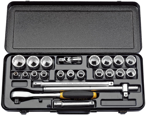 Elora 770-OKLAU Imperial Socket Set, 1/2" Sq. Dr. (23 Piece)