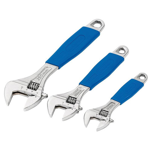 Draper 88598 Crescent-Type Adjustable Wrench Set (3 Piece)