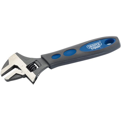 Draper Expert 24893 Soft Grip Crescent-Type Adjustable Wrench, 150mm, 19mm