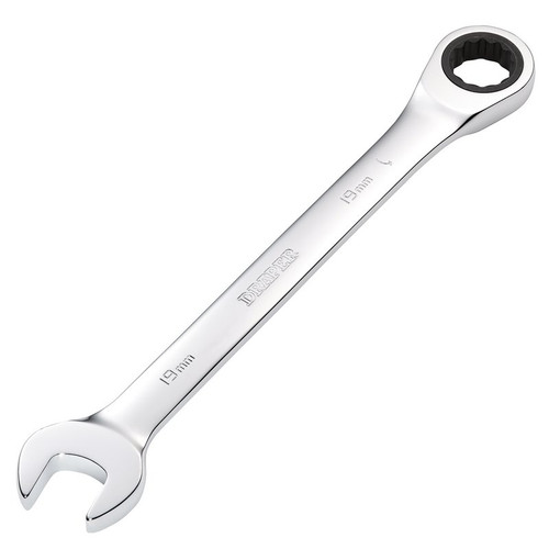 Draper 31018 Metric Ratcheting Combination Spanner, 19mm
