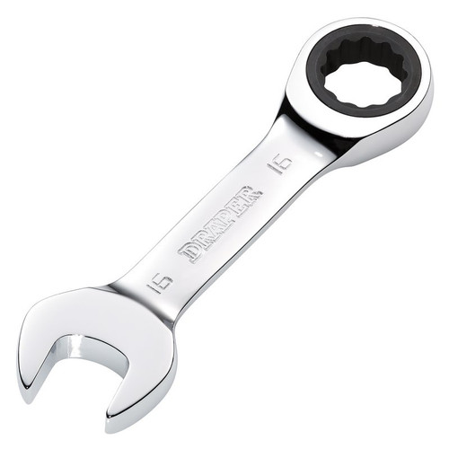 Draper 27911 HI-TORQ® Metric Stubby Ratchet Combination Spanner, 16mm