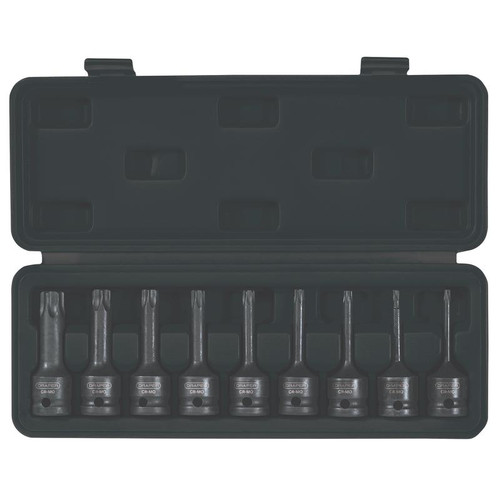 Draper Expert 99184 TX-STAR® Socket Bit Set, 1/2" Sq. Dr. (9 Piece)