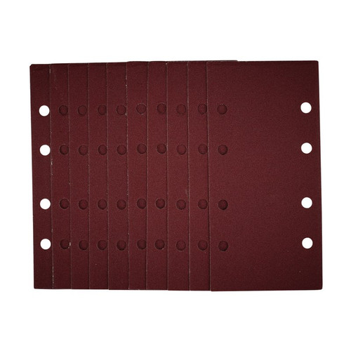 Draper 54869 1/3 Sanding Sheets with Hook and Loop, 93 x 190mm, 120 Grit (Pack of 10)
