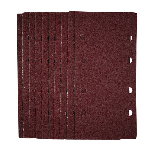 Draper 54831 1/3 Sanding Sheets with Hook and Loop, 93 x 190mm, 40 Grit (Pack of 10)