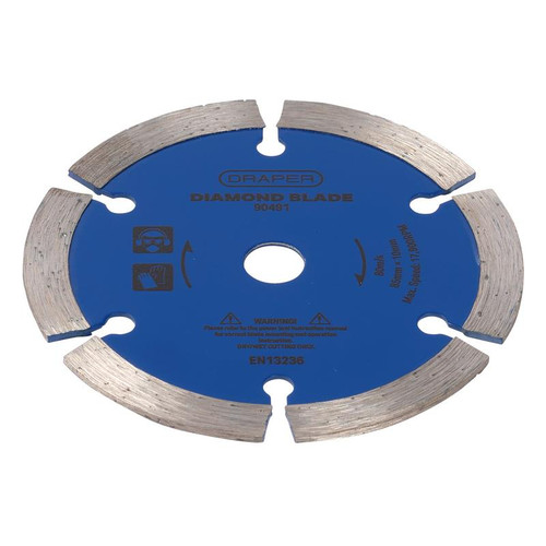 Draper 90491 Segmented Diamond Blade, 85mm