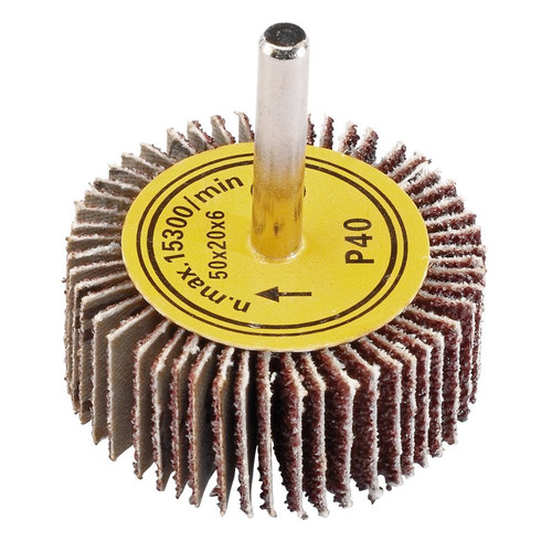 Draper 76456 Abrasive Flap Wheel, 50 x 20mm, 40 Grit
