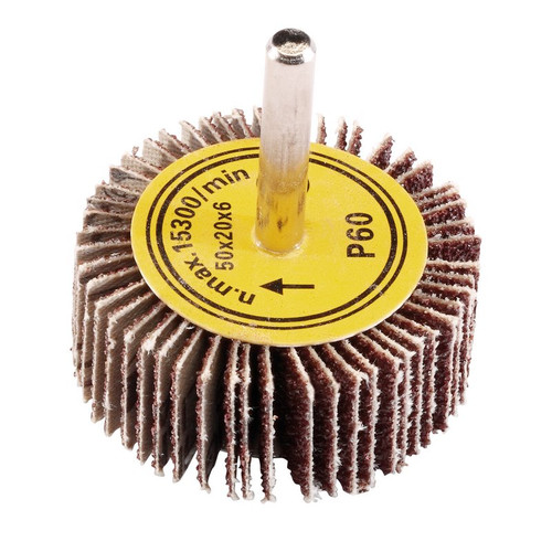 Draper 76452 Abrasive Flap Wheel, 50 x 20mm, 60 Grit
