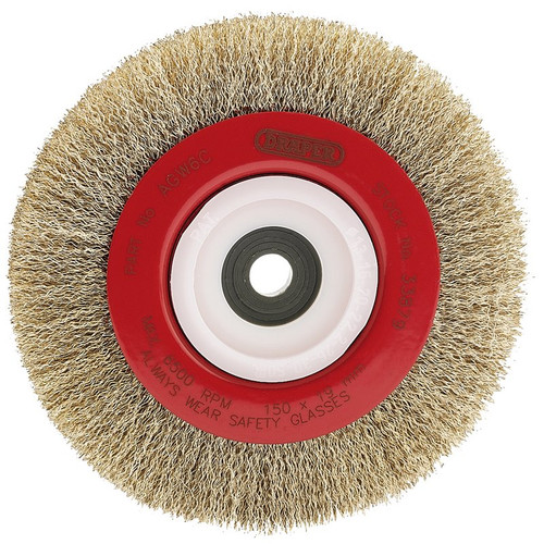 Draper 33879 Crimped Steel Wire Wheel, 150mm