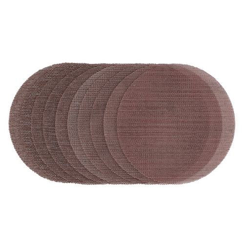 Draper Expert 60608 Mesh Sanding Discs, 125mm, Assorted Grit - 80G, 120G, 180G, 240G (Pack of 10)
