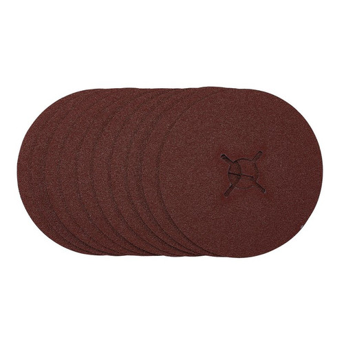 Draper 68976 Fibre Sanding Discs, 125mm, 60 Grit, (Pack of 10)