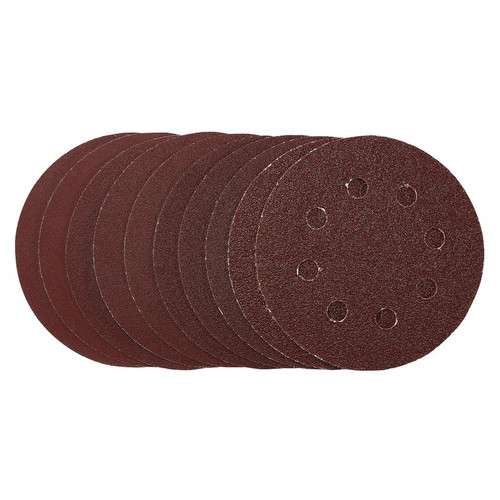 Draper 53510 Sanding Discs, 115mm, Hook & Loop, Assorted Grit, (Pack of 10)