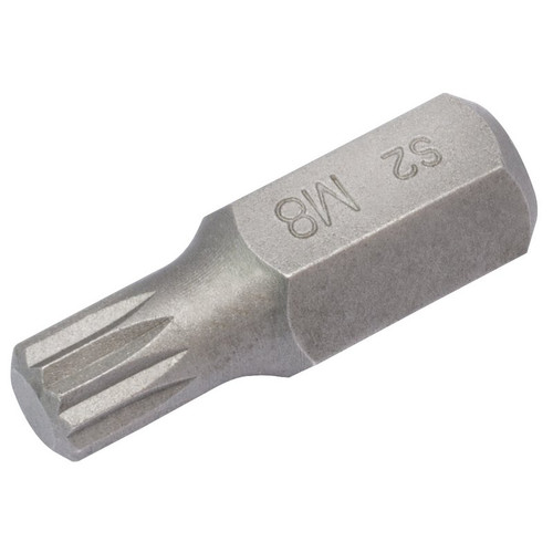 Draper Expert 33341 Spline 10mm Insert Bit for Mechanics Bit Sets, M8 x 30mm