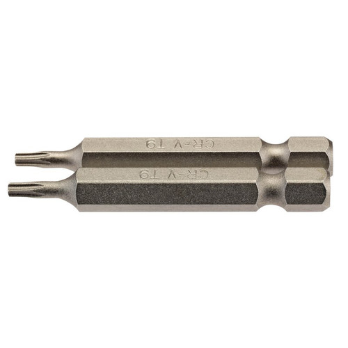 Draper 66485 TX-STAR® Insert Bit, 1/4" Hex, 50mm Long, T9 (Pack of 2)