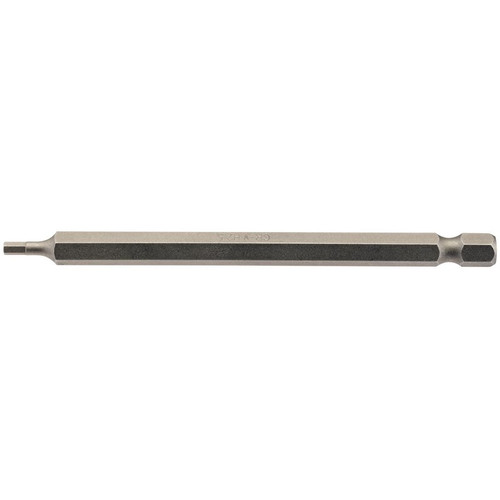 Draper 64371 Hexagonal Insert Bit, 2.5mm, 1/4" Hex, 100mm Long (Pack of 1)