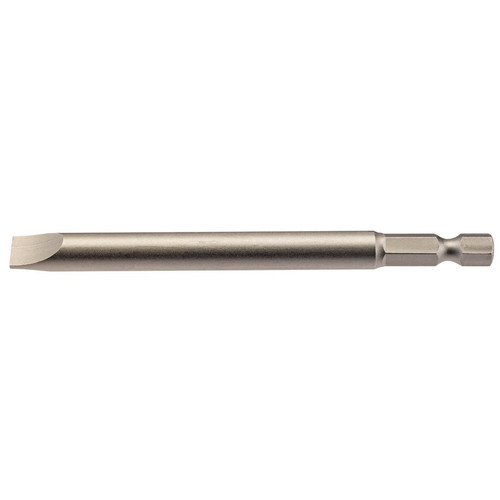 Draper 64358 Plain Slot Insert Bit, 8mm, 1/4" Hex, 100mm Long (Pack of 1)