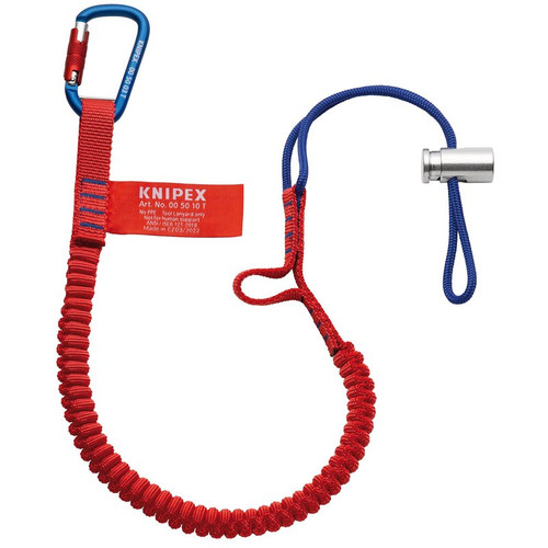 Draper 13163 KNIPEX 00 50 12 T BK Lanyard with Fixated Carabiner, 900mm