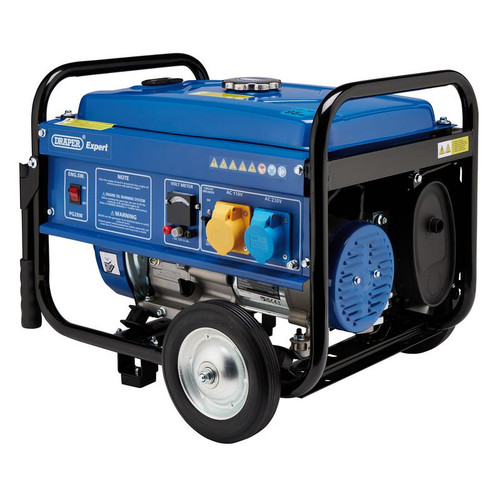 Draper Expert 87088 Petrol Generator with Wheels, 2500W