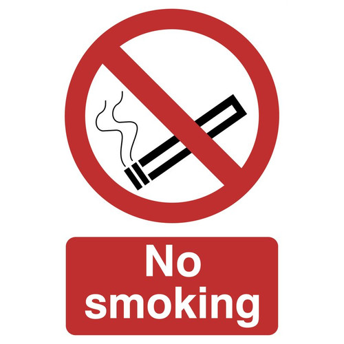 Draper 72165 No Smoking' Prohibition Sign, 200 x 300mm
