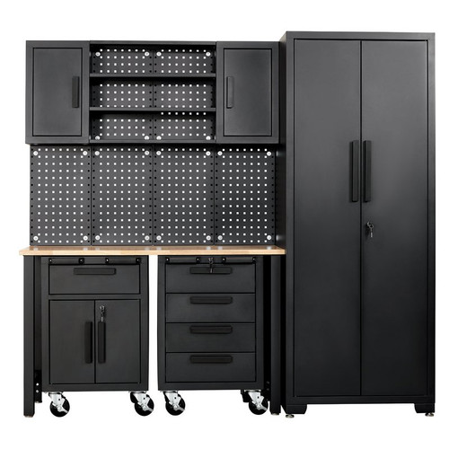 Draper 13269 Single Garage Workstation with Roller Cabinets