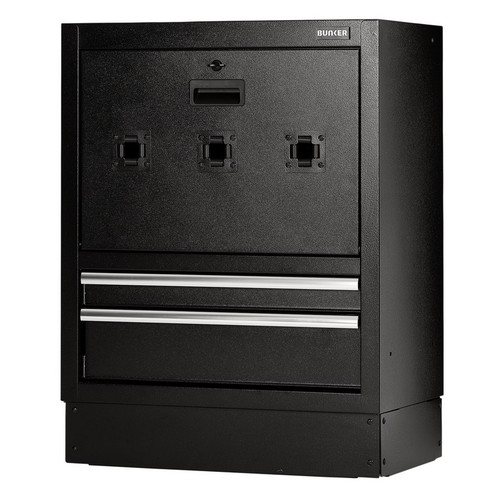 Bunker MS400-2RBU Modular Floor Reel Cabinet, 2 Drawer, 680mm