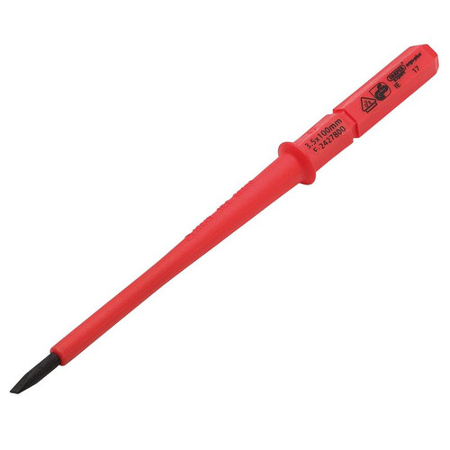 XP1000 24736 VDE Plain Slot Interchangeable Screwdriver Blade, 3.5 x 100mm