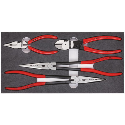 KNIPEX 09240 00 20 01 V16 Set Of Pliers In a Foam Tray, 4 Parts