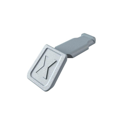 KNIPEX 25128 00 61 10 CS ColorCode Clips Grey (10 Pieces), 122mm