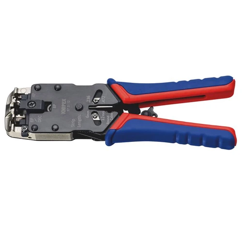 KNIPEX 26138 97 51 12 SB Crimping Pliers for Western Plugs, 200mm