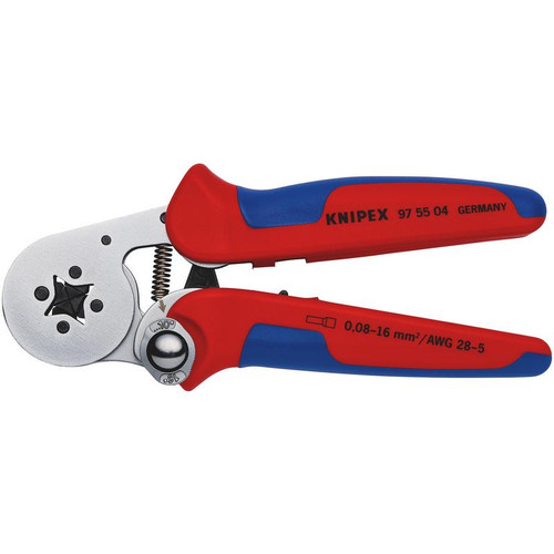 KNIPEX 26143 97 55 04 SB Self-Adjusting Crimping Pliers, 180mm