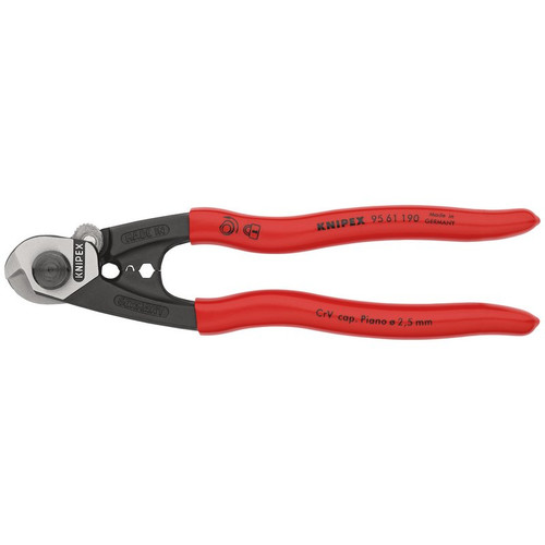 KNIPEX 03047 95 61 190 SB Wire Rope Cutter Forged, 190mm