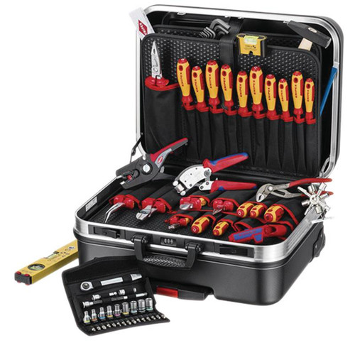 KNIPEX 25019 00 21 06 Tool Case "BIG Basic Move" ElectricPlus, 68 Parts
